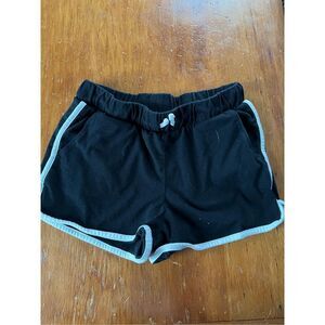 Old Navy black and white girls extra large track shorts